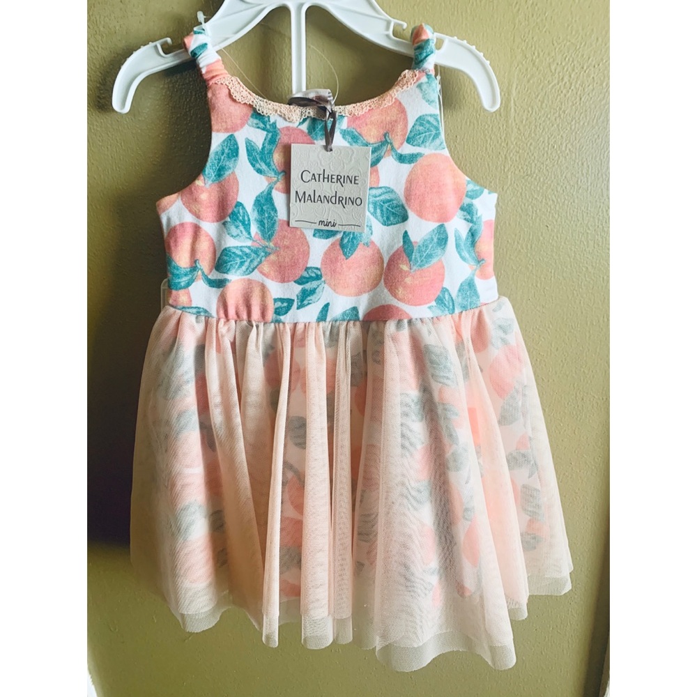 Orange tutu dress with headband size 9 months